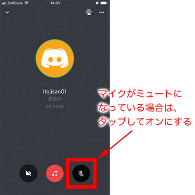 スマホ版アプリ Discord で通話できない 音や声が聞こえない時は