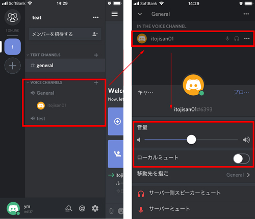 スマホ版アプリ Discord で通話できない 音や声が聞こえない時は