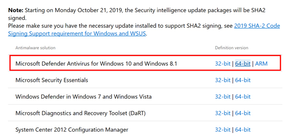 Kb2267602 Windows Defenderの定義の更新が失敗する時の対処 Windows10