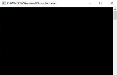 一瞬表示される黒いコマンド画面 Usoclient Exe とは Windows10